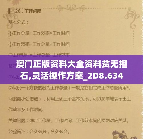 澳門正版資料大全資料貧無擔(dān)石,靈活操作方案_2D8.634