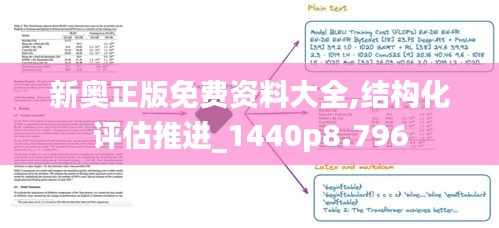 新奧正版免費(fèi)資料大全,結(jié)構(gòu)化評估推進(jìn)_1440p8.796
