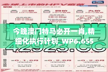 今晚澳門特馬必開一肖,精細(xì)化執(zhí)行計(jì)劃_WP6.655