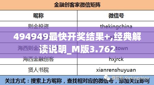 494949最快開獎結(jié)果+,經(jīng)典解讀說明_M版3.762