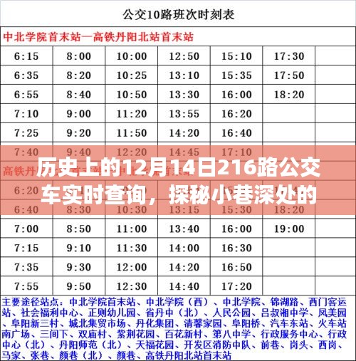 探秘時(shí)光巴士，歷史上的12月14日216路公交車與小巷深處的奇妙邂逅