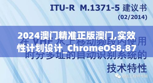 2024澳門精準正版澳門,實效性計劃設計_ChromeOS8.871