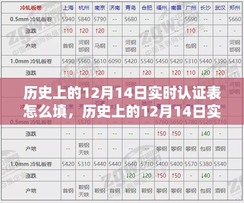 如何填寫歷史上的12月14日實時認證表，方法與觀點探討
