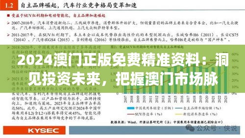 2024澳門(mén)正版免費(fèi)精準(zhǔn)資料：洞見(jiàn)投資未來(lái)，把握澳門(mén)市場(chǎng)脈搏