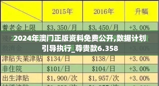 2024年澳門正版資料免費(fèi)公開,數(shù)據(jù)計(jì)劃引導(dǎo)執(zhí)行_尊貴款6.358