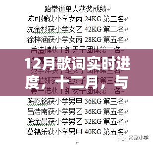 十二月知識(shí)旋律，自信成就之歌，實(shí)時(shí)記錄學(xué)習(xí)路上的每一步成長