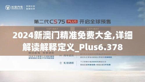 2024新澳門精準免費大全,詳細解讀解釋定義_Plus6.378