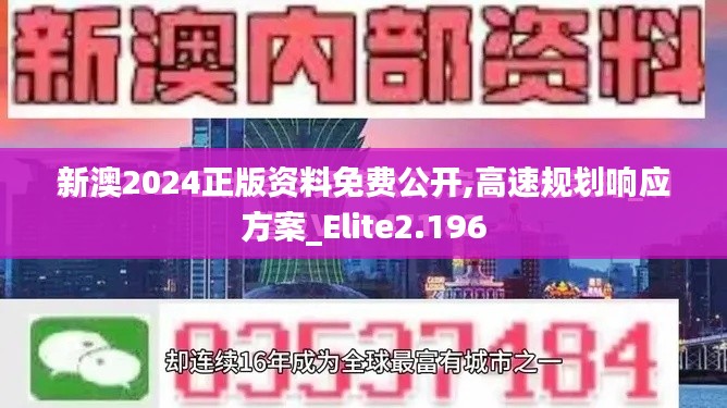 新澳2024正版資料免費(fèi)公開,高速規(guī)劃響應(yīng)方案_Elite2.196