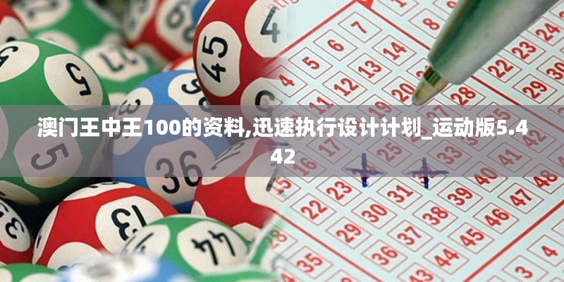 澳門王中王100的資料,迅速執(zhí)行設計計劃_運動版5.442