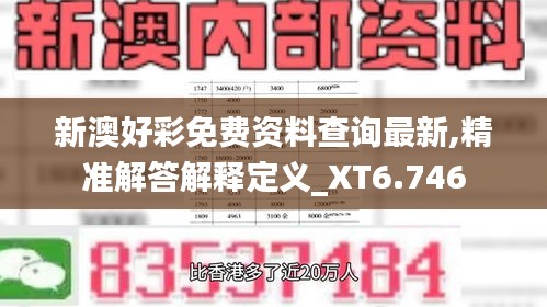 新澳好彩免費(fèi)資料查詢最新,精準(zhǔn)解答解釋定義_XT6.746