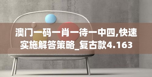 澳門一碼一肖一待一中四,快速實施解答策略_復古款4.163