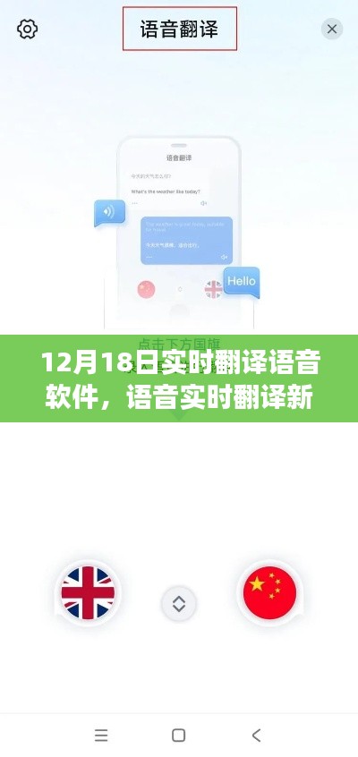 語音實時翻譯新紀(jì)元，智能翻譯語音軟件革新登場，12月18日盛大發(fā)布！