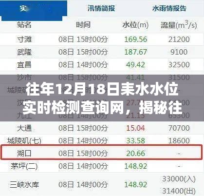 科技守護(hù)水資源，揭秘往年耒水水位實(shí)時(shí)檢測查詢網(wǎng) 12月18日水位數(shù)據(jù)一網(wǎng)打盡