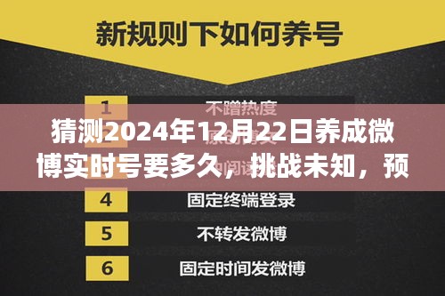 挑戰(zhàn)未知，預(yù)測與成長之路——微博實(shí)時(shí)號(hào)的養(yǎng)成之路（猜測2024年12月22日所需時(shí)間）