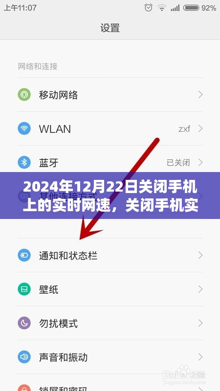 利弊權(quán)衡與我的選擇，關(guān)閉手機(jī)實(shí)時(shí)網(wǎng)速顯示背后的故事（2024年12月22日）