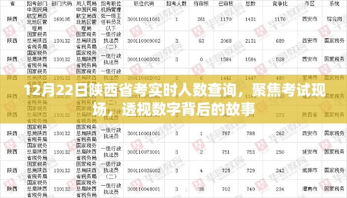 陜西省考實時人數(shù)查詢，數(shù)字背后的故事聚焦考試現(xiàn)場