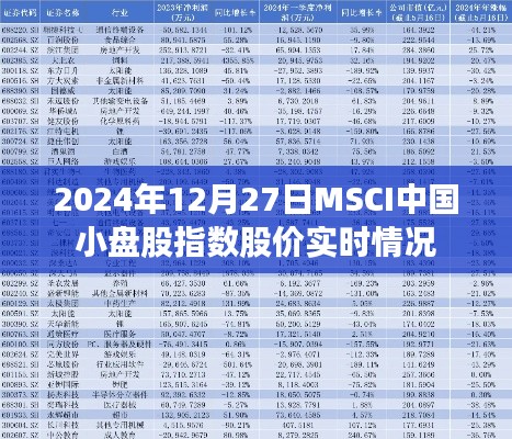 MSCI中國小盤股指數(shù)實(shí)時(shí)股價(jià)行情分析（2024年12月27日）