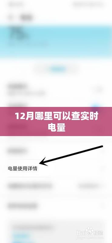 12月實時電量查詢攻略