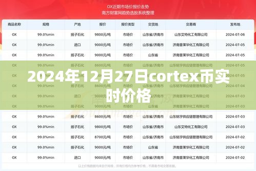 2024年12月27日cortex幣最新實(shí)時(shí)價(jià)格