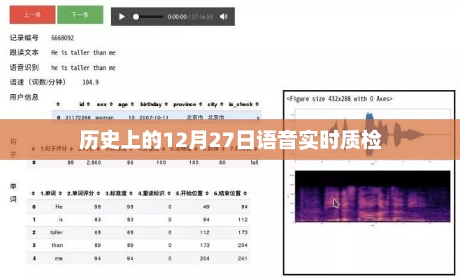 語音實時質(zhì)檢，歷史上的重要時刻回顧