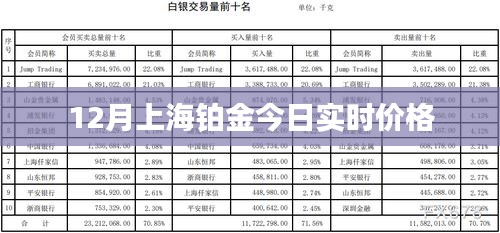上海鉑金今日實(shí)時(shí)價(jià)格（最新更新）