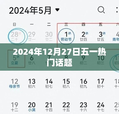 五一熱門話題前瞻，聚焦2024年12月27日