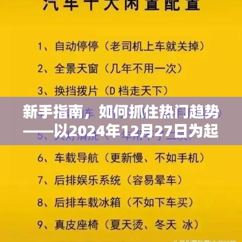 新手指南，如何緊跟熱點趨勢，從2024年12月27日開始布局？