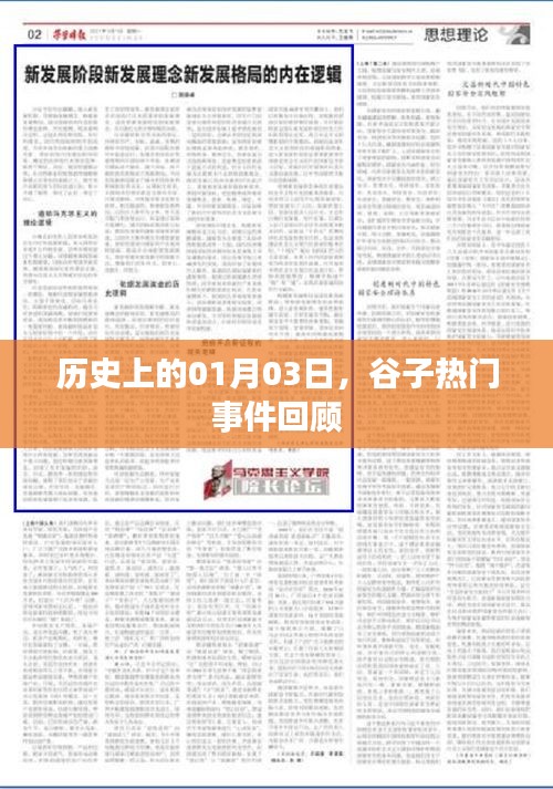 谷子熱門事件回顧，歷史上的1月3日回顧