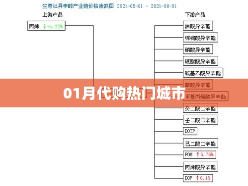 一月代購熱門城市榜單