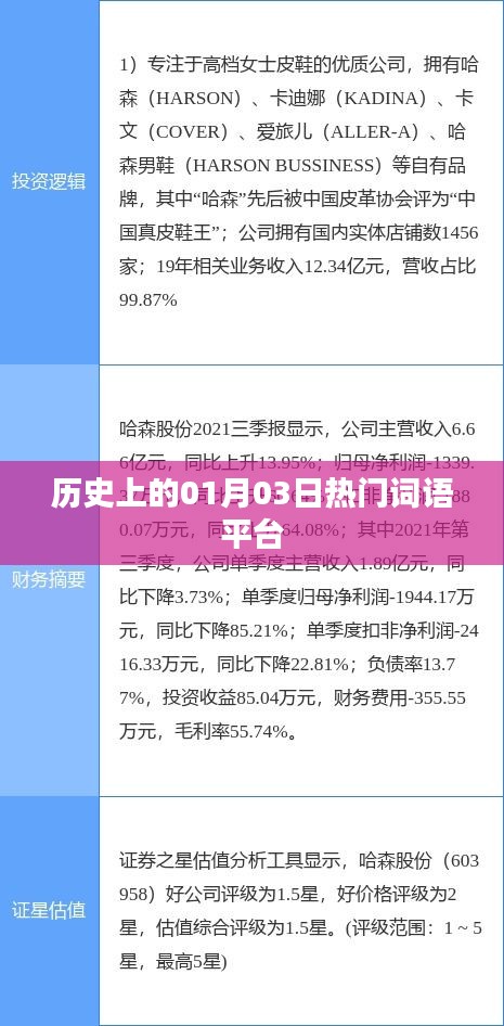 歷史上的熱門(mén)詞語(yǔ)平臺(tái)，一月三日回顧