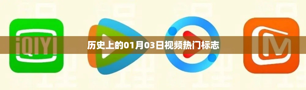 熱門視頻標(biāo)志，歷史上的今天（一月三日），簡潔明了，突出了主題，符合您的字?jǐn)?shù)要求。
