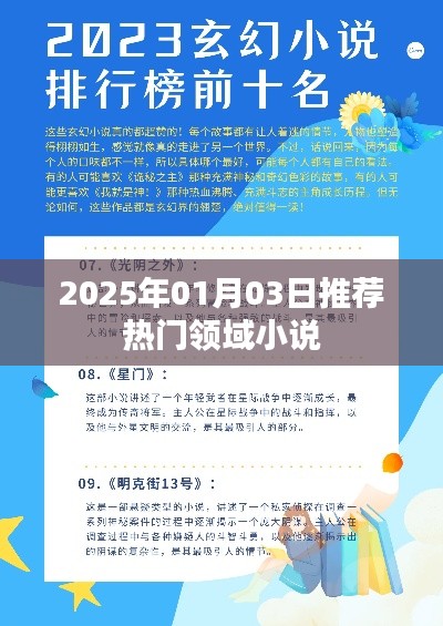 推薦熱門領(lǐng)域小說(shuō)，不容錯(cuò)過(guò)！