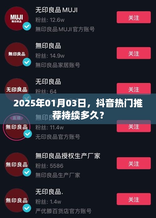 抖音熱門推薦持續(xù)時長揭秘，2025年最新預(yù)測！