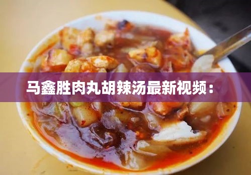 馬鑫勝肉丸胡辣湯最新視頻： 