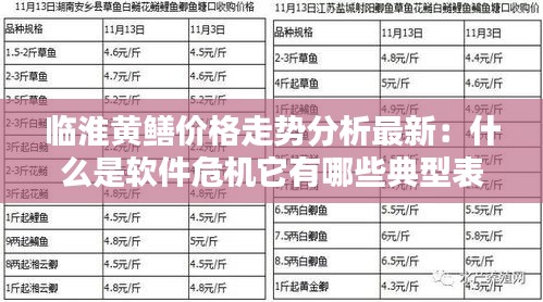 臨淮黃鱔價格走勢分析最新：什么是軟件危機它有哪些典型表現(xiàn) 