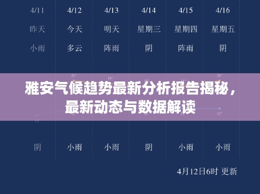 雅安氣候趨勢(shì)最新分析報(bào)告揭秘，最新動(dòng)態(tài)與數(shù)據(jù)解讀