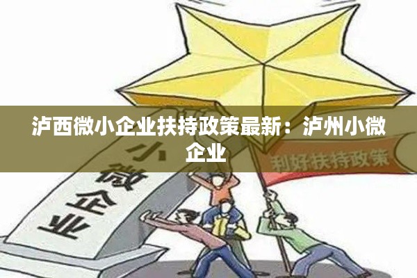 瀘西微小企業(yè)扶持政策最新：瀘州小微企業(yè) 
