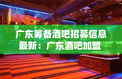 廣東籌備酒吧招募信息最新：廣東酒吧加盟 