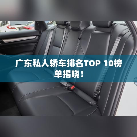 廣東私人轎車排名TOP 10榜單揭曉！