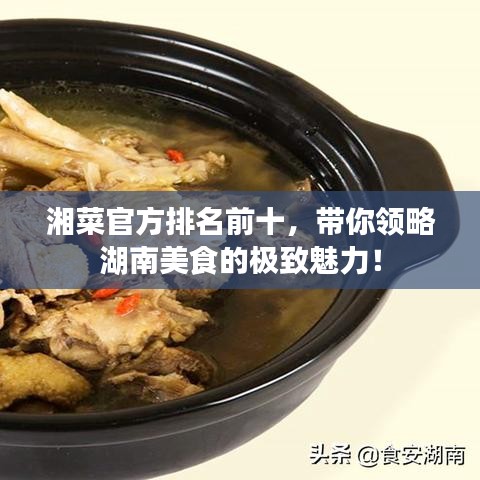 湘菜官方排名前十，帶你領(lǐng)略湖南美食的極致魅力！