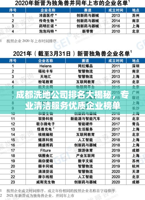 成都洗地公司排名大揭秘，專業(yè)清潔服務優(yōu)質企業(yè)榜單