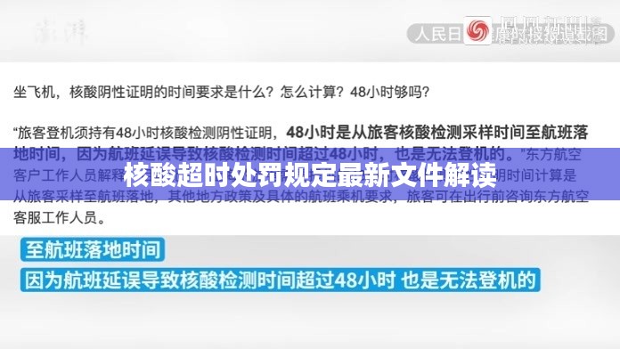 核酸超時(shí)處罰規(guī)定最新文件解讀