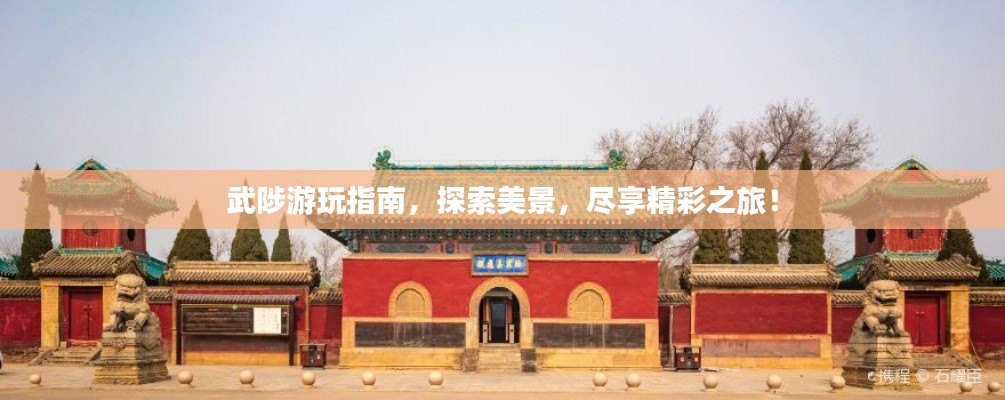 武陟游玩指南，探索美景，盡享精彩之旅！