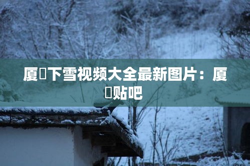 廈滘下雪視頻大全最新圖片：廈滘貼吧 