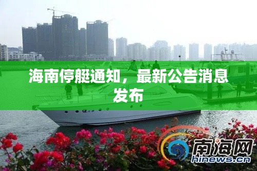 海南停艇通知，最新公告消息發(fā)布