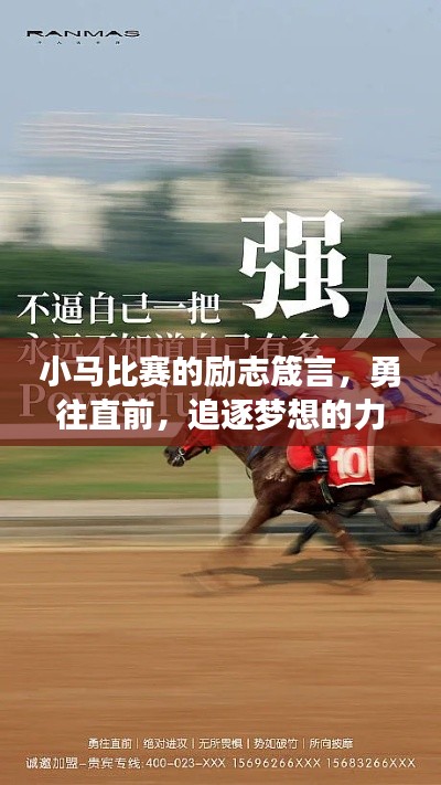 小馬比賽的勵志箴言，勇往直前，追逐夢想的力量源泉