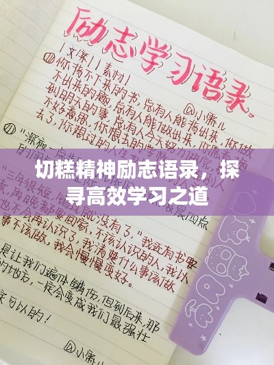 切糕精神勵(lì)志語錄，探尋高效學(xué)習(xí)之道