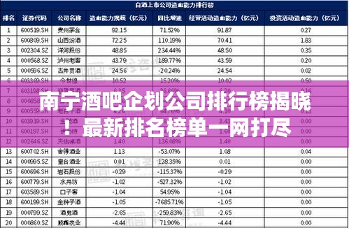 南寧酒吧企劃公司排行榜揭曉！最新排名榜單一網(wǎng)打盡