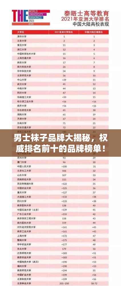 男士襪子品牌大揭秘，權威排名前十的品牌榜單！