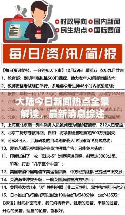 大陸今日新聞熱點全景解讀，最新消息綜述